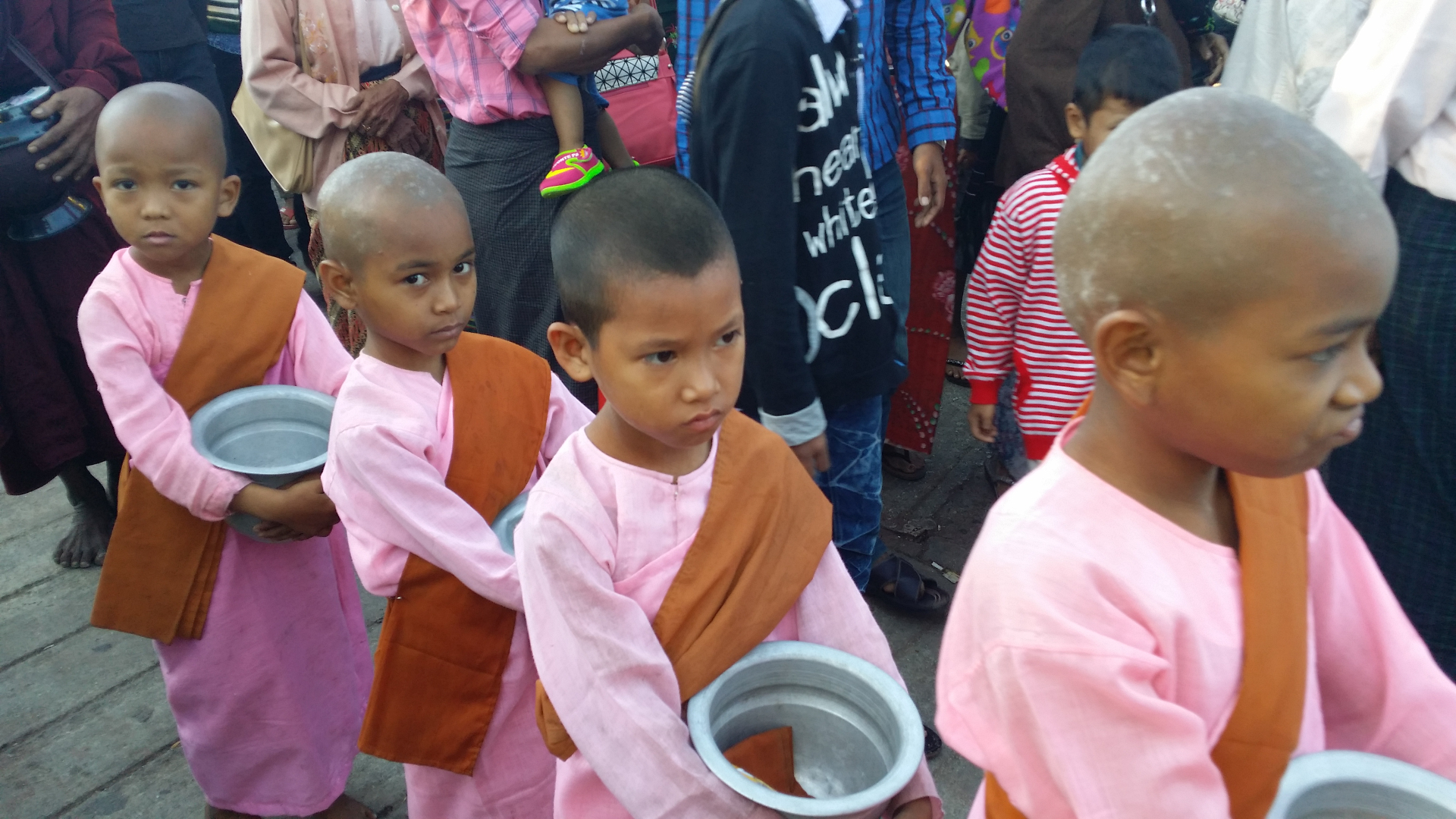 Myanmar — Morning procession